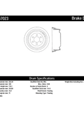Centric C-Tek Standard Brake Drum 123.67023                                     - 123.67023 - Image 2