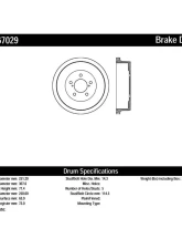 Centric C-Tek Standard Brake Drum 123.67029                                     - 123.67029 - Image 2