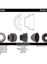 Centric C-Tek Standard Brake Drum 123.67040                                     - 123.67040 - Image 3