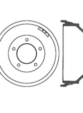 Centric C-Tek Standard Brake Drum 123.74000                                     - 123.74000 - Image 3