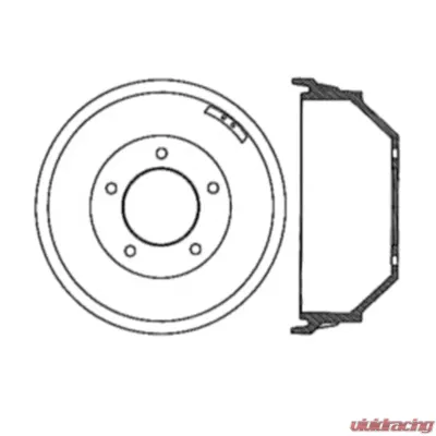 Centric C-Tek Standard Brake Drum 123.74000 - 123.74000