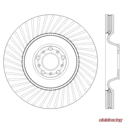 Centric Premium High Carbon Alloy Brake Rotor 125.33147 - 125.33147