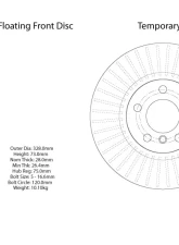 Centric Premium High Carbon Alloy Brake Rotor 125.34134                                     - 125.34134 - Image 2