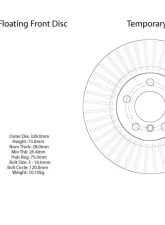 Centric Premium High Carbon Alloy Brake Rotor 125.34134                                     - 125.34134 - Image 2