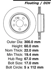 Centric Premium High Carbon Alloy Brake Rotor 125.35024                                     - 125.35024 - Image 2