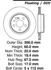 Centric Premium High Carbon Alloy Brake Rotor 125.35024                                     - 125.35024 - Image 2