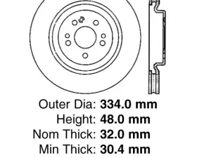 Centric Premium High Carbon Alloy Brake Rotor 125.35059