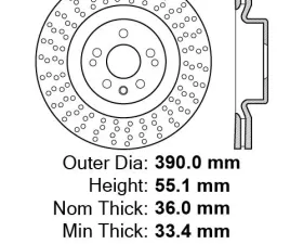 Centric Premium High Carbon Alloy Brake Rotor 125.35104