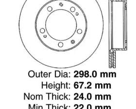 Centric Premium High Carbon Alloy Brake Rotor 125.37030
