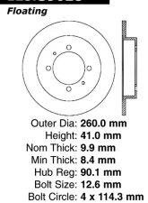 Centric Premium High Carbon Alloy Brake Rotor 125.39028                                     - 125.39028 - Image 2