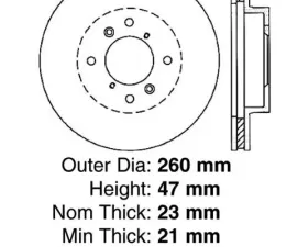 Centric Premium High Carbon Alloy Brake Rotor 125.40039