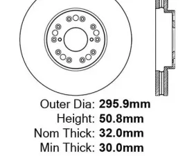 Centric Premium High Carbon Alloy Brake Rotor 125.44083