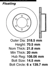 Centric Premium High Carbon Alloy Brake Rotor 125.44112                                     - 125.44112 - Image 2