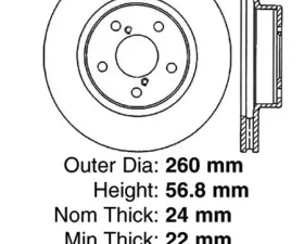 Centric Premium High Carbon Alloy Brake Rotor 125.47010