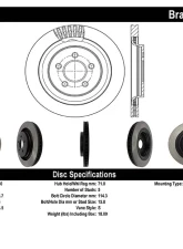 Centric Premium High Carbon Alloy Brake Rotor 125.61109                                     - 125.61109 - Image 4