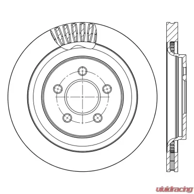 Centric Premium High Carbon Alloy Brake Rotor 125.61109 - 125.61109