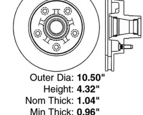 Centric Premium High Carbon Alloy Brake Rotor 125.62013