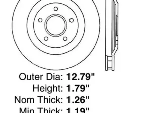 Centric Premium High Carbon Alloy Brake Rotor 125.62060