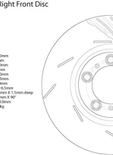 Centric Premium OE Style Slotted Brake Rotor 126.37069                                     - 126.37069 - Image 2
