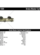 Centric Premium Brake Master Cylinder 130.11500                                     - 130.11500 - Image 2