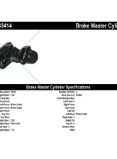 Centric Premium Brake Master Cylinder 130.33414                                     - 130.33414 - Image 2