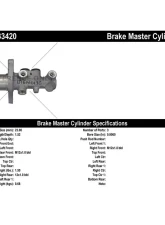 Centric Premium Brake Master Cylinder 130.33420                                     - 130.33420 - Image 2