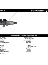 Centric Premium Brake Master Cylinder 130.34015                                     - 130.34015 - Image 2