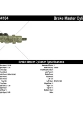 Centric Premium Brake Master Cylinder 130.34104                                     - 130.34104 - Image 2