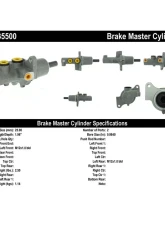 Centric Premium Brake Master Cylinder 130.35500                                     - 130.35500 - Image 4
