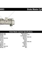 Centric Premium Brake Master Cylinder 130.36003                                     - 130.36003 - Image 2