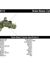 Centric Premium Brake Master Cylinder 130.38113                                     - 130.38113 - Image 2
