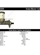 Centric Premium Brake Master Cylinder 130.40009                                     - 130.40009 - Image 2