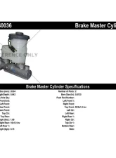 Centric Premium Brake Master Cylinder 130.40036                                     - 130.40036 - Image 2
