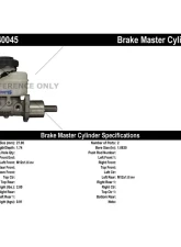 Centric Premium Brake Master Cylinder 130.40045                                     - 130.40045 - Image 2