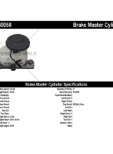 Centric Premium Brake Master Cylinder 130.40050                                     - 130.40050 - Image 2