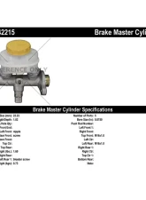 Centric Premium Brake Master Cylinder 130.42215                                     - 130.42215 - Image 2