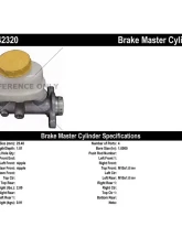 Centric Premium Brake Master Cylinder 130.42320                                     - 130.42320 - Image 2