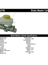 Centric Premium Brake Master Cylinder 130.42706                                     - 130.42706 - Image 2