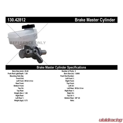 Centric Premium Brake Master Cylinder 130.42812 | Vivid Racing