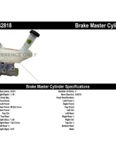 Centric Premium Brake Master Cylinder 130.42818                                     - 130.42818 - Image 2