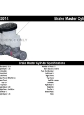 Centric Premium Brake Master Cylinder 130.43014                                     - 130.43014 - Image 2