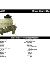 Centric Premium Brake Master Cylinder 130.44010                                     - 130.44010 - Image 2