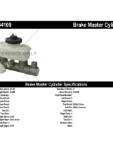 Centric Premium Brake Master Cylinder 130.44109                                     - 130.44109 - Image 2