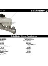 Centric Premium Brake Master Cylinder 130.44117                                     - 130.44117 - Image 2