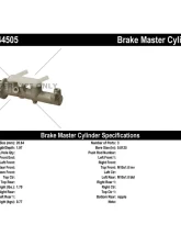 Centric Premium Brake Master Cylinder 130.44505                                     - 130.44505 - Image 2
