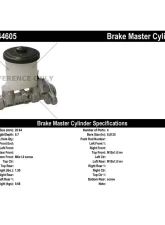 Centric Premium Brake Master Cylinder 130.44605                                     - 130.44605 - Image 2