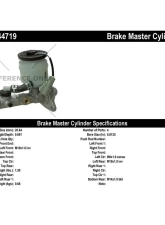 Centric Premium Brake Master Cylinder 130.44719                                     - 130.44719 - Image 2