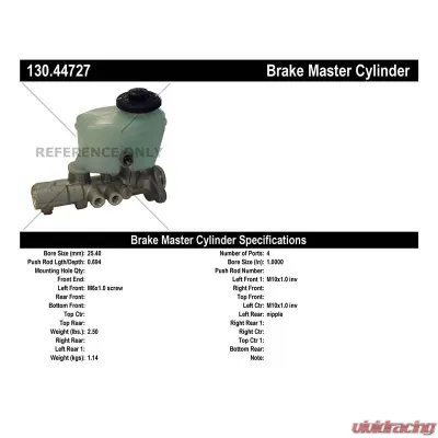Centric 130.44727 Premium Brake Master Cyl And Booster