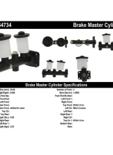 Centric Premium Brake Master Cylinder 130.44734                                     - 130.44734 - Image 3