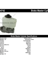 Centric Premium Brake Master Cylinder 130.44742                                     - 130.44742 - Image 2